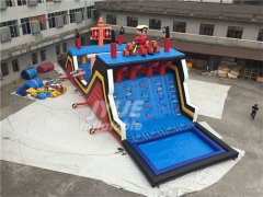Cheap Crazy Game Pirate Ship kids And Adults Obstacle Course Equipment
