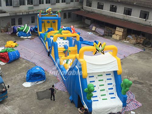 Kids Inflatable Bouncing Castle Inflatable Obstacle Course For Sale