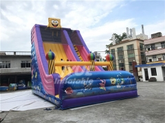 Commerical Big Inflatable Spongebob Slide For Sale