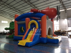 Airplane Jumper Slide Combo Commercial Bounce House Combo