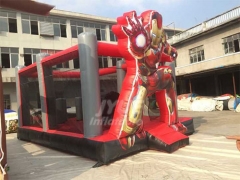 Small Indoor Inflatable Bouncers Iron Man Children's Jump House