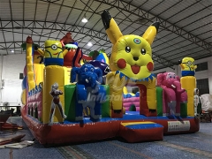 Blow Up Playhouse Pikachu Inflatable Indoor Playground