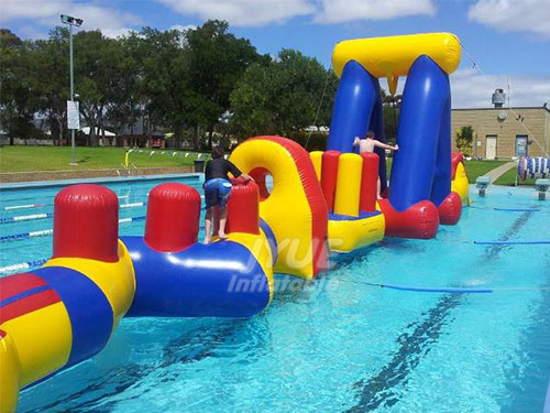 Inflatable Adult Water Obstacle Course For Swimming Pool