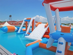 Inflatable Park Swimming Pool Equipment Inflatable Water Obstacle Course For Sale