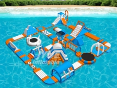 0.9mm PVC Tarpaulin Inflatable Park Swimming Pool Equipment Inflatable Water Obstacle Course For Sale