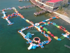 Giant Inflatable Trampoline Water Aquapark Water Park Equipment For Sale