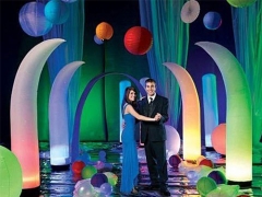 Inflatable Columns LED For Party Decoration PVC Advertising Pillar