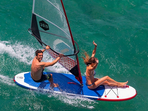 China Manufacturer Wholesale Windsurf Inflatable Stand Up Sup Paddle Board Set
