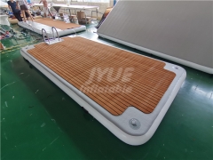 Outdoor Foldable Inflatable Drop Stitch Dock Floating Water Platform Inflatable Island Inflate Floating Dock