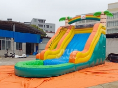 0.55mm PVC Tarpaulin Inflatable Water Slide And Pool