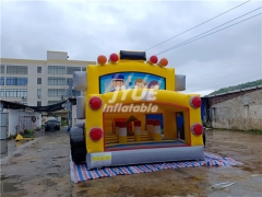 Commercial PVC party rental school bus toddler bounce house
