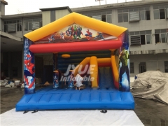 Kids Moonwalk Commercial Superhero Movie inflatable bounce house for sale