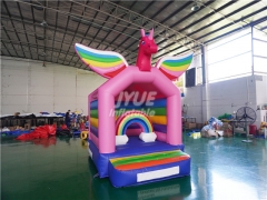 China big playground kids bouncy castle unicorn commercial bounce house for sale