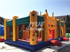 Giant outdoor adult entertainment party jumping castle double slide inflatable combo