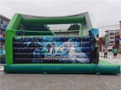 inflatable pool slide bouncer combo