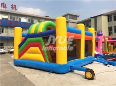 Hot Sale Commercial Marble clown wet and dry bouncy castle