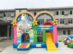 Commercial Adults Kids unicorn inflatable water slides combo