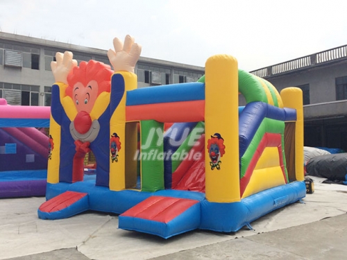 Hot Sale Commercial Marble clown wet and dry bouncy castle