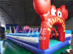 high quality PVC large inflatable obstacle course for kids