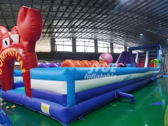 high quality PVC large inflatable obstacle course for kids