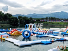 hot selling 0.9mm thicken PVC inflatable water parks aqua park