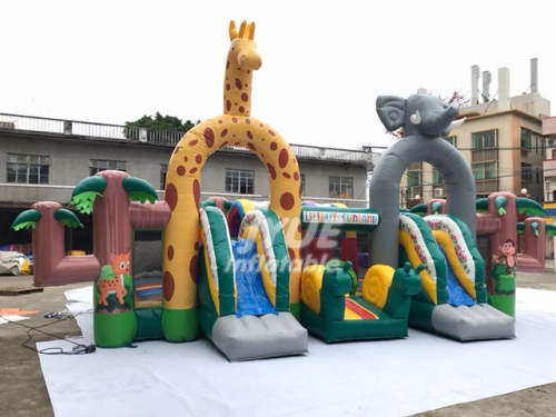 large party rental animal zoon kids playground indoor inflatable