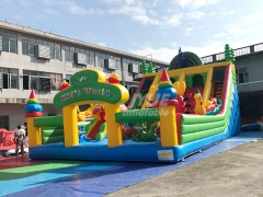 Giant Inflatable peacock Playland Castle Play Park Outdoor Inflatable Amusement Park Fun City