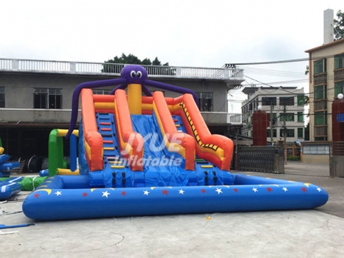 New popular water park design build inflatable theme water park rental water play equipment