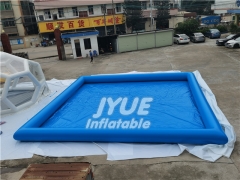 Blue plato pvc large inflatable swimming pool /Custom Blue Color Largest Inflatable Water Pool For Sale