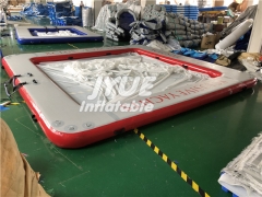 Commercial Inflatable Floating Yacht Sea Swimming Pool with Anti Jellyfish Netting, Inflatable Pool On Ocean with net