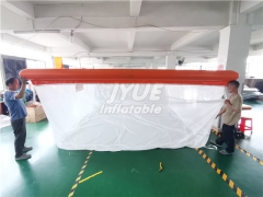 Summer PVC Tube Inflatable Jellyfish Yacht Pool Inflatable Sea Swimming Pool with Net