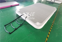 Drop Stitch PVC Inflatable Water Floating Air Dock Platform For Swim