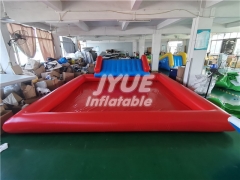 5x5m Inflatable swimming pool inflatable water pool with small slider for kids