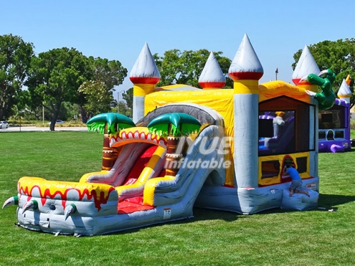 dinosaur bounce house with slide Jyue-IC-080