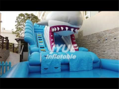 inflatable water slide shark Jyue-IWS-010