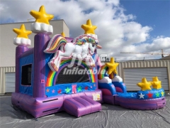 unicorn bounce house water slide Jyue-IC-056