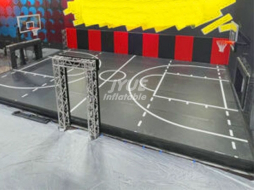 Drop Stitch Material Sports Equipment Indoor Air Track Floor Inflatable Basketball Court Jyue-SC-006