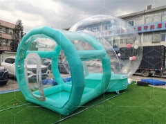 Hotel Outdoor Garden Inflatable Blackout Bubble House Tent Luxury Transparent Igloo Dome Tarp 10Ft With Balloon
