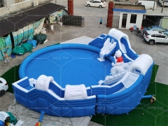 Snow Inflatable Land Water Park Inflatable Water Pool Park for Kids