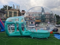 Hotel Outdoor Garden Inflatable Blackout Bubble House Tent Luxury Transparent Igloo Dome Tarp 10Ft With Balloon