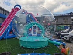 Hotel Outdoor Garden Inflatable Blackout Bubble House Tent Luxury Transparent Igloo Dome Tarp 10Ft With Balloon