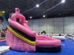 Customized Mickey Mouse Inflatable Water Slide for Kids Backyard Commercial Pvc Cartoon Inflatable Slide