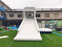 Customized Water Park Slide Inflatable Floating Water Slide With Pillow for lake