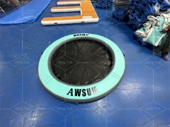 Inflatable Floating Dock Platform Pool Dock Floats Inflatable Island Swim Platform Water Hammock Floating Mats With Mesh