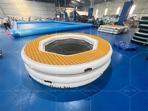 High Quality Inflatable Water Platform For Hangout Portable Resting Hammock With Net