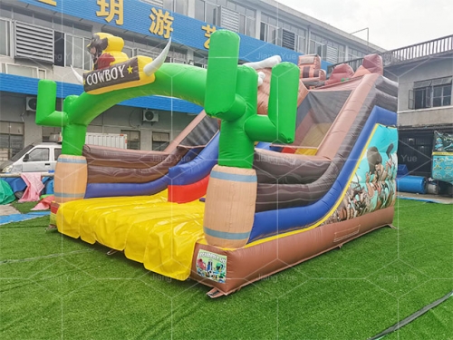 Cowboy Inflatable Slide