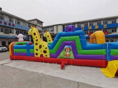 Commercial Outdoor Inflatable Obstacle Course Challenges Adult Inflatable Obstacle Courses Bounce House Party Games