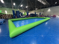 Custom Commercial Green Swimming Pool for Kids Inflatable Ball Pool With Walking Water Ball