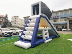 Customized Water Park Slide Inflatable Floating Water Slide With Pillow for lake