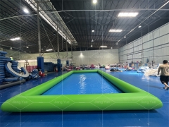 Custom Commercial Green Swimming Pool for Kids Inflatable Ball Pool With Walking Water Ball